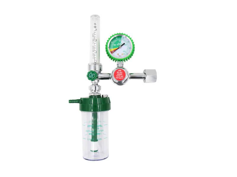 Lưu lượng kế kèm bình làm ẩm cắm bình oxy Amcaremed